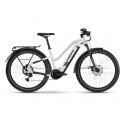 Haibike Trekking 8 i630Wh Trapez 12-r. XT trpitiv&aacute; b&iacute;l&aacute; 2021