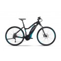 Haibike SDURO Cross 5.0 d&aacute;m 500 Wh 20 r. XT čern&aacute;/tyrkys