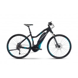Haibike SDURO Cross 5.0 d&aacute;m 500 Wh 20 r. XT čern&aacute;/tyrkys