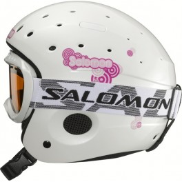 Salomon lyžařsk&aacute; přilba Zoom Combo jr. + br&yacute;le